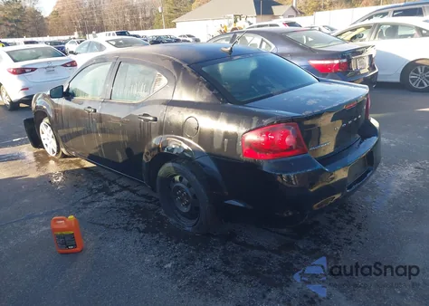 2012 Dodge Avenger Se from USA, damaged, VIN 1C3CDZAB5CN243000